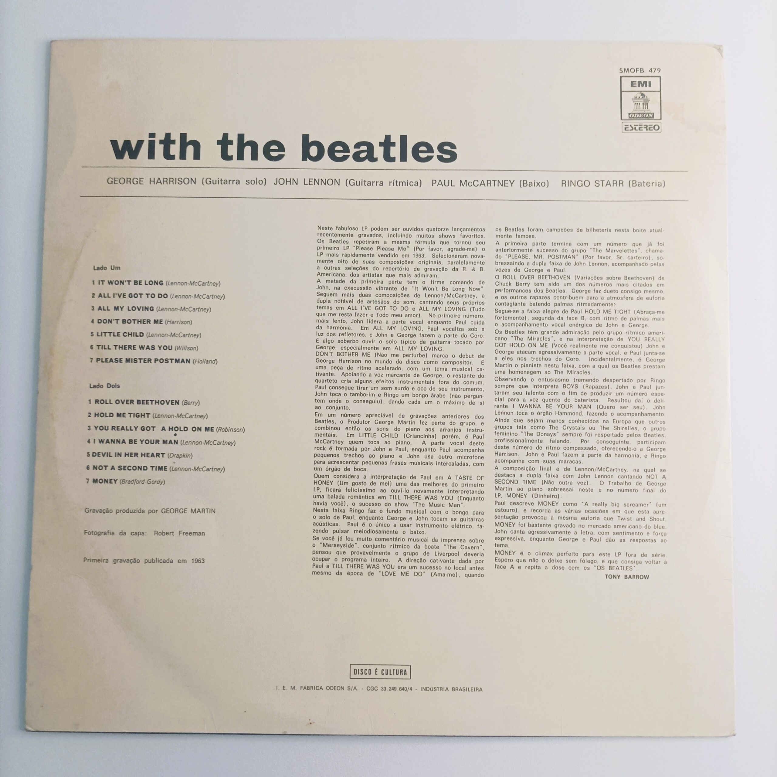 LP The Beatles – With The Beatles - Imagem 4