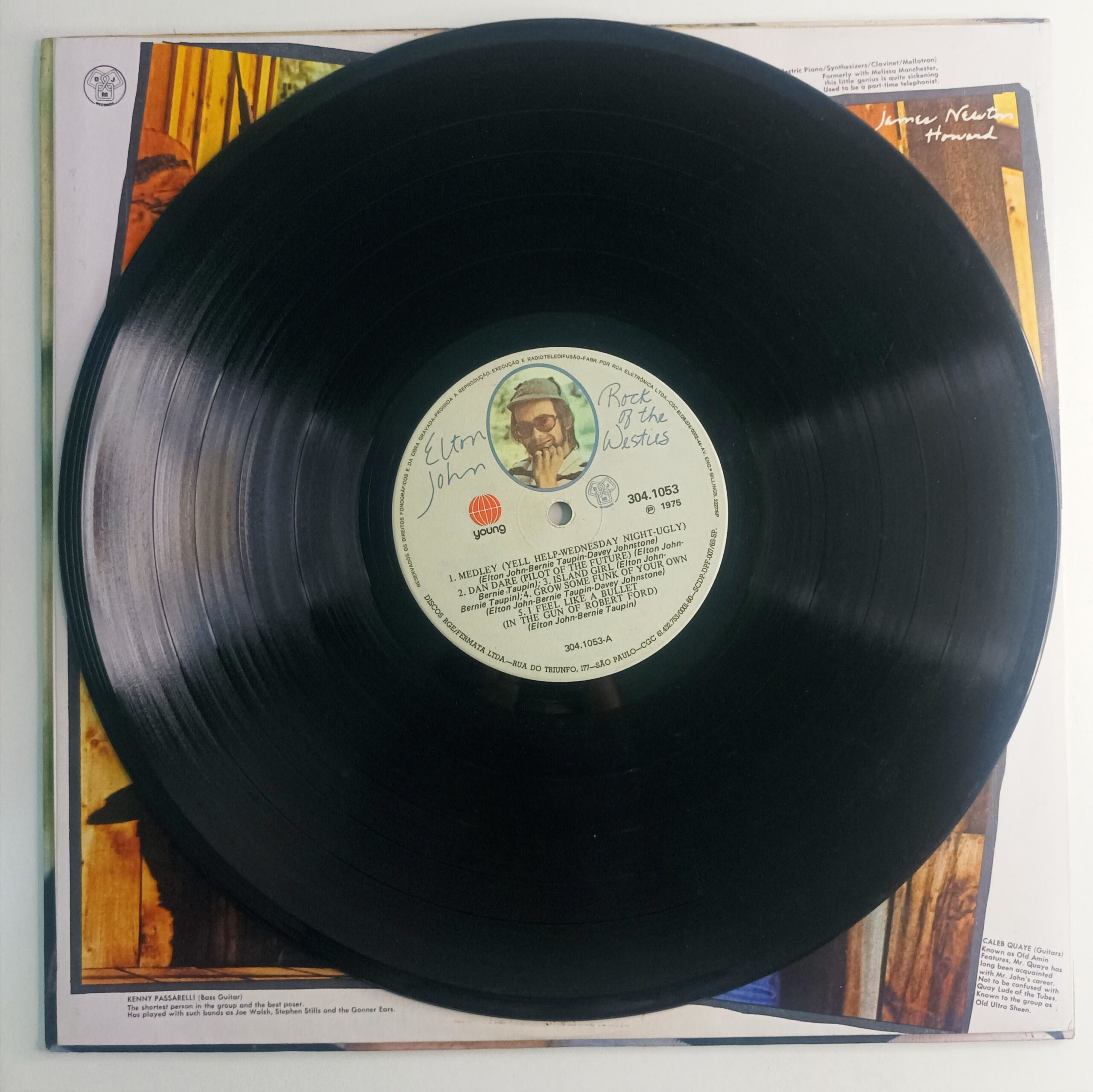 LP Elton John – Rock of the Westies - Imagem 7