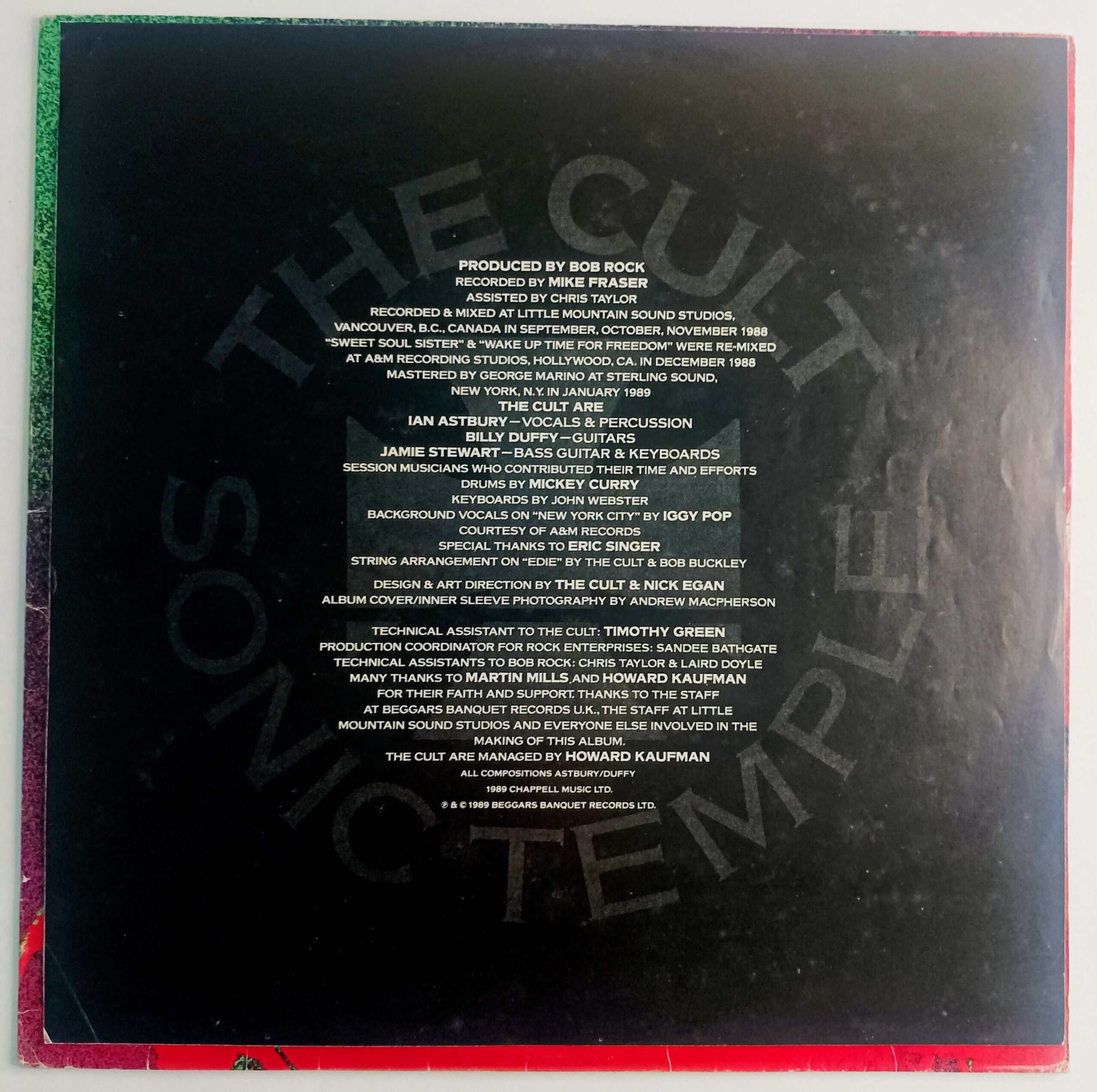 LP The Cult – Sonic Temple - Imagem 4