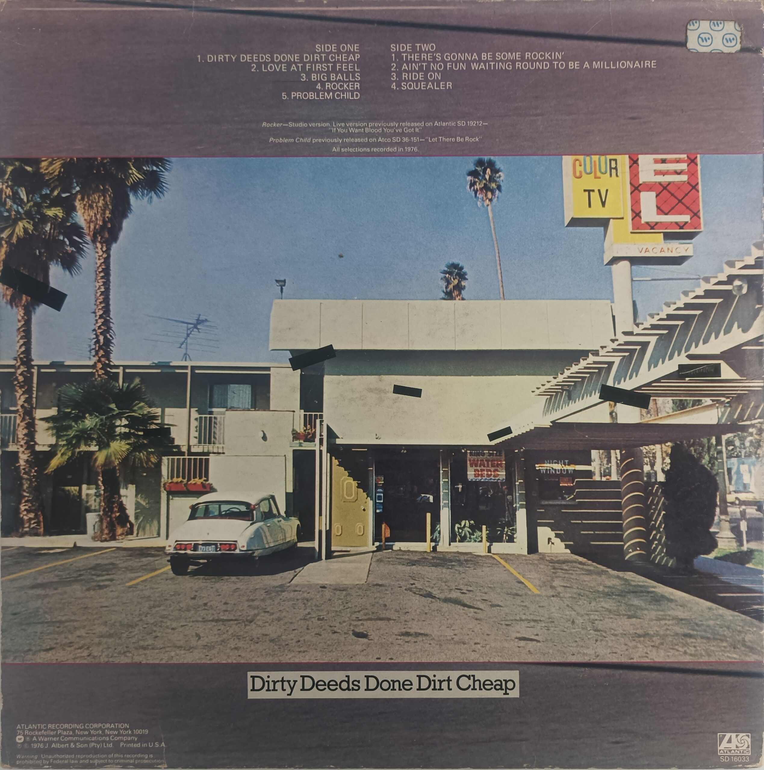 AC/DC – Dirty Deeds Done Dirt Cheap (LP Vinil) - Imagem 3