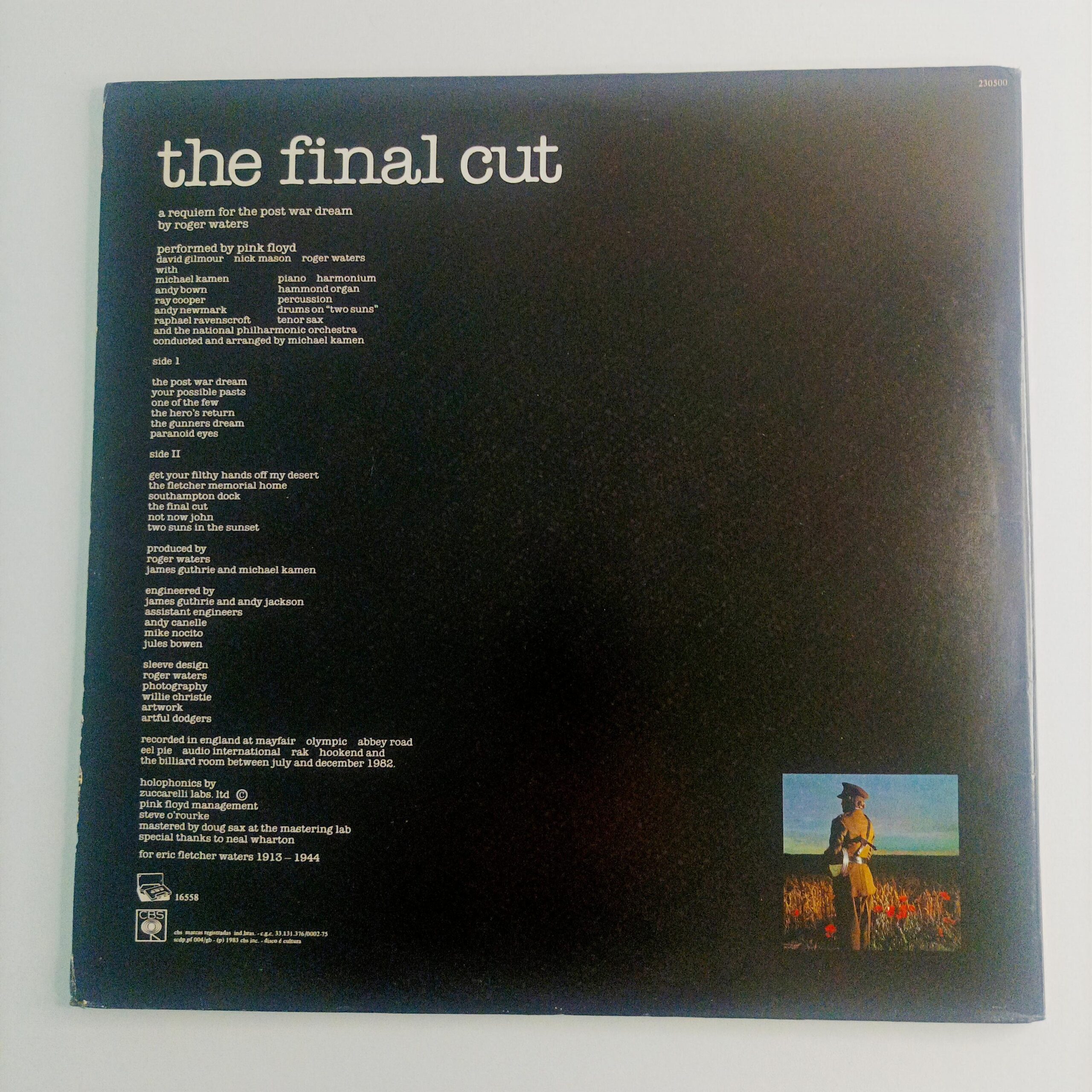LP Pink Floyd – The Final Cut - Imagem 3