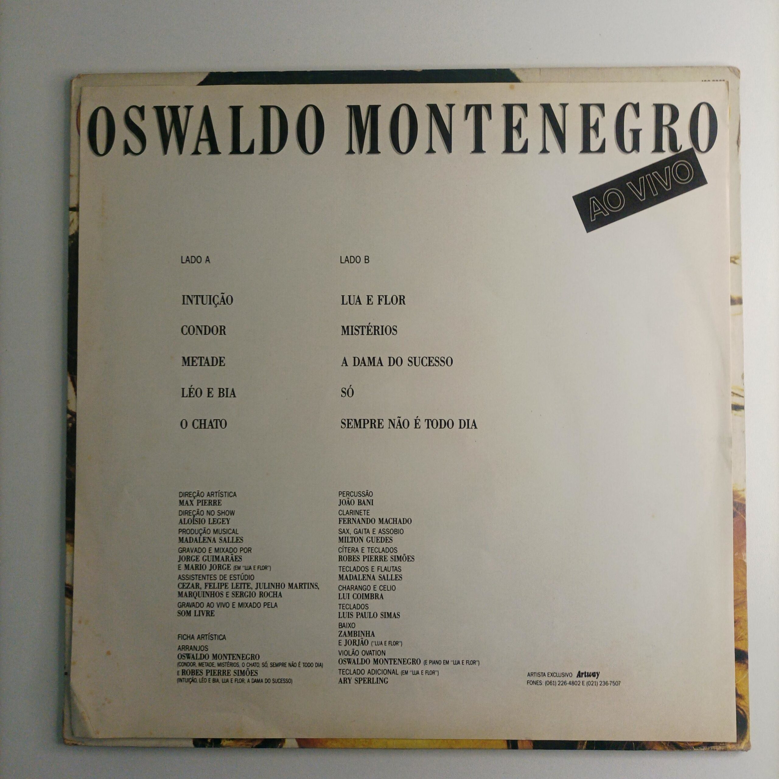 LP Oswaldo Montenegro – Ao Vivo - Imagem 4